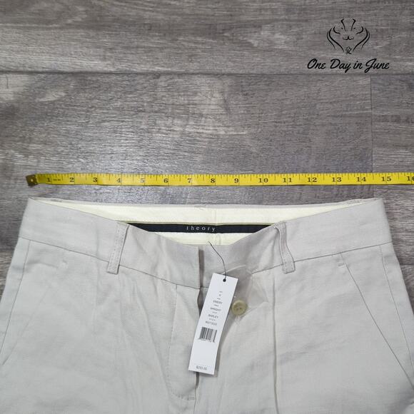 theory Emery Wright Straight Leg Pants Size 4 - Picture 3 of 6